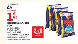 Auchan VICO Monster munch salé offre