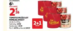 Auchan D'AUCY Tomates pelées lot familial offre