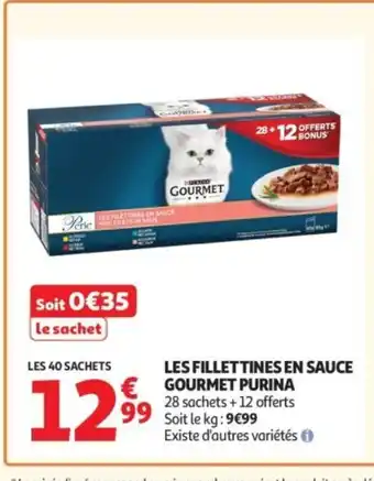 Auchan PURINA Lex filettines en salice gourmet offre