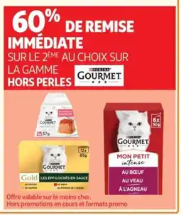 Auchan PURINA GOURMET Sur le la gamme hors perles offre