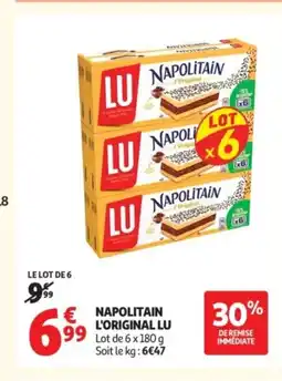 Auchan LU Napolitain l'original offre