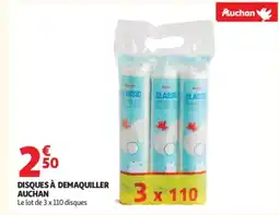 Auchan AUCHAN Disques à demaquiller offre