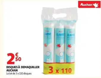 Auchan AUCHAN Disques à demaquiller offre
