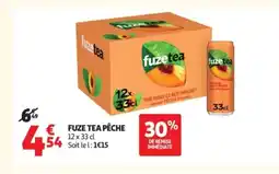 Auchan FUZE TEA Pêche offre
