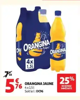 Auchan ORANGINA Jaune offre