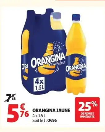 Auchan ORANGINA Jaune offre