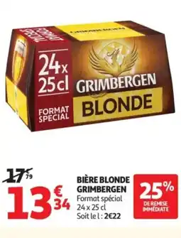 Auchan GRIMBERGEN Bière blonde offre