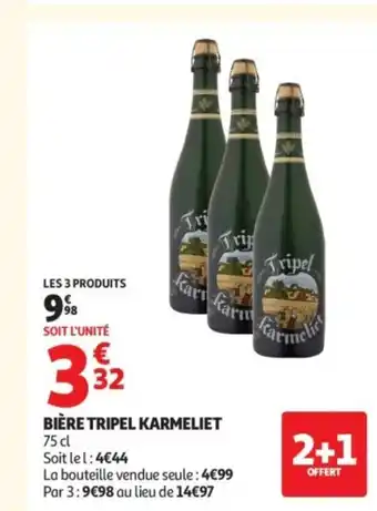 Auchan TRIPEL KARMELIET Bière offre