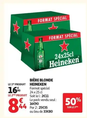 Auchan HEINEKEN Bière blonde offre