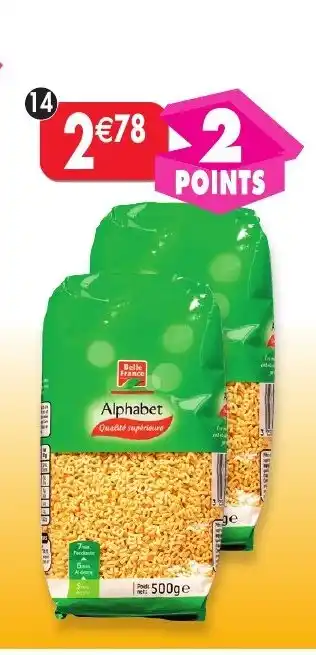 Maximo Lot de 2 paquets de pâtes. alphabet offre