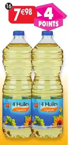 Maximo Lot de 2 bouteilles de mélange 4 huiles végétales offre