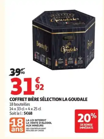 Auchan LA GOUDALE Coffret bière sélection offre