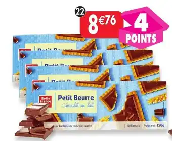 Maximo Lot de 4 paquets de petit beurre tablette chocolat au lait offre