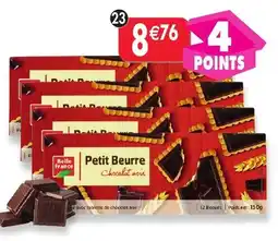 Maximo Lot de 4 paquets de petit beurre tablette chocolat noir offre
