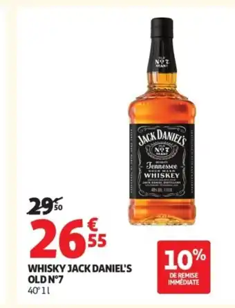 Auchan JACK DANIEL'S OLD N°7 Whisky offre