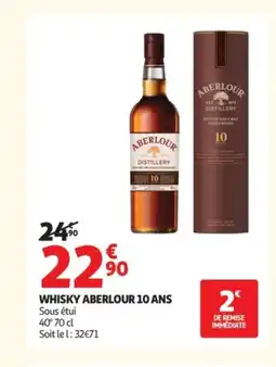 Auchan ABERLOUR Whisky 10 ans offre