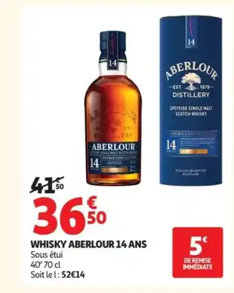 Auchan ABERLOUR Whisky 14 ans offre