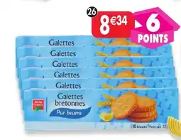 Maximo Lot de 6 paquets de galettes bretonnes pur beurre offre