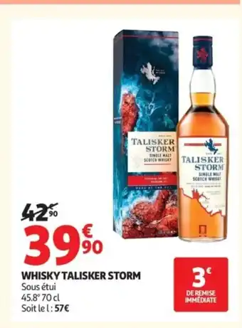 Auchan TALISKER STORM Whisky offre