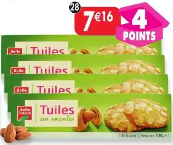 Maximo Lot de 4 paquets de tuiles aux amandes offre