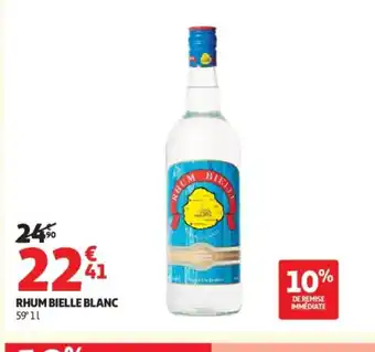 Auchan BIELLE BLANC Rhum offre
