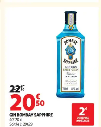 Auchan BOMBAY SAPPHIRE Gin offre
