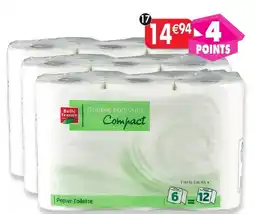Maximo Lot de 3 x 6 rouleaux de papier toilette blanc compact offre