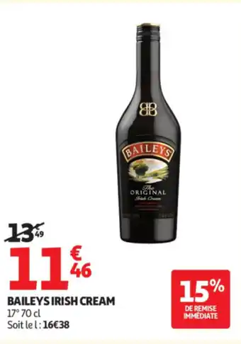 Auchan BAILEYS Irish cream 17° offre