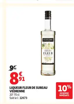 Auchan VEDRENNE Liqueur fleur de sureau offre