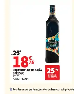 Auchan SPRESSO Liqueur flor de caña 25% offre