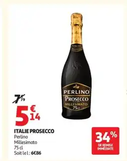 Auchan PERLINO Italie prosecco offre