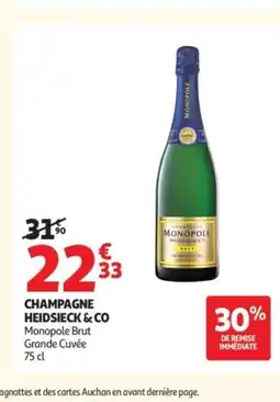 Auchan HEIDSIECK & CO Champagn offre