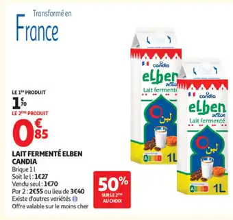 Auchan CANDIA Lait fermenté elben offre
