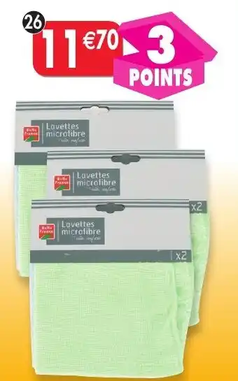 Maximo Lot de 3 x 2 lavettes microfibre offre