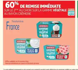 Auchan ANDROS Sur la gamme végétale offre