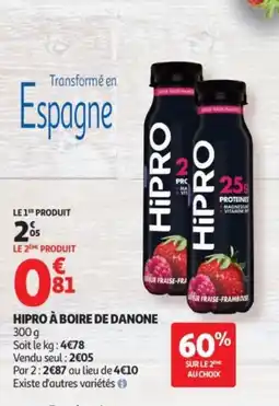 Auchan HIPRO À boire de danone offre
