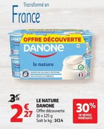 Auchan DANONE le nature offre