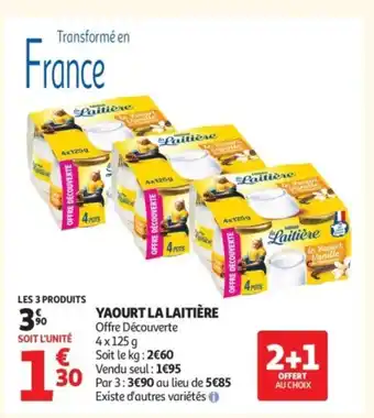 Auchan LA LAITIÈRE Yaourt offre