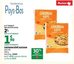 Auchan AUCHAN Cheddar rāpē offre
