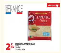 Auchan AUCHAN Emmental râpé offre