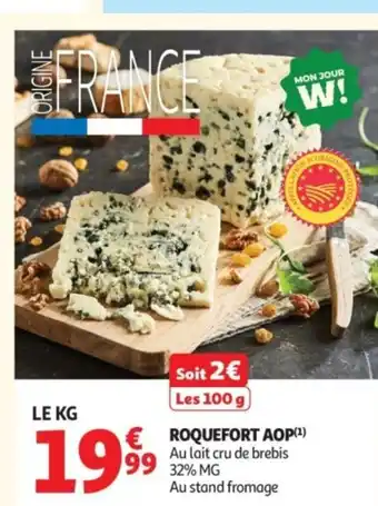 Auchan Roquefort aop offre