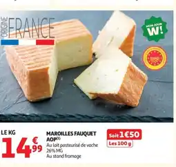 Auchan Maroilles fauquet aop offre