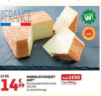 Auchan Maroilles fauquet aop offre
