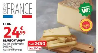 Auchan Beaufort aop offre