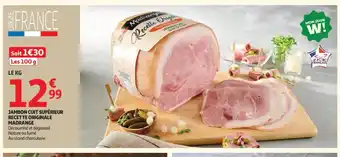 Auchan MADRANGE Jambon cuit supérieur recette originale offre