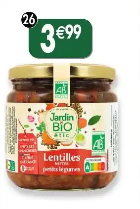 Maximo Lentilles cuisinées aux petits légumes offre