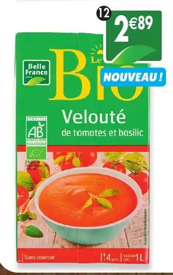 Maximo Velouté de tomates et basilic offre