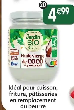 Maximo Huile vierge de coco pour cuisson offre