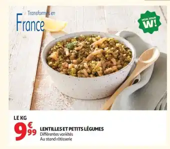 Auchan Lentilles et petits légumes offre