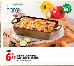 Auchan Gratin dauphinois aux légumes grillés offre